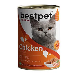 Bestpet Tavuklu Yavru Kedi Konserve Maması 400 g