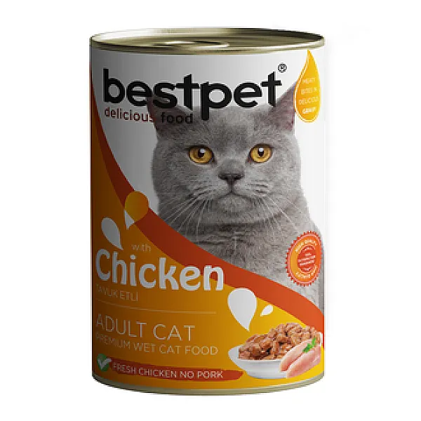 Bestpet Kedi Konservesi Tavuklu 400g