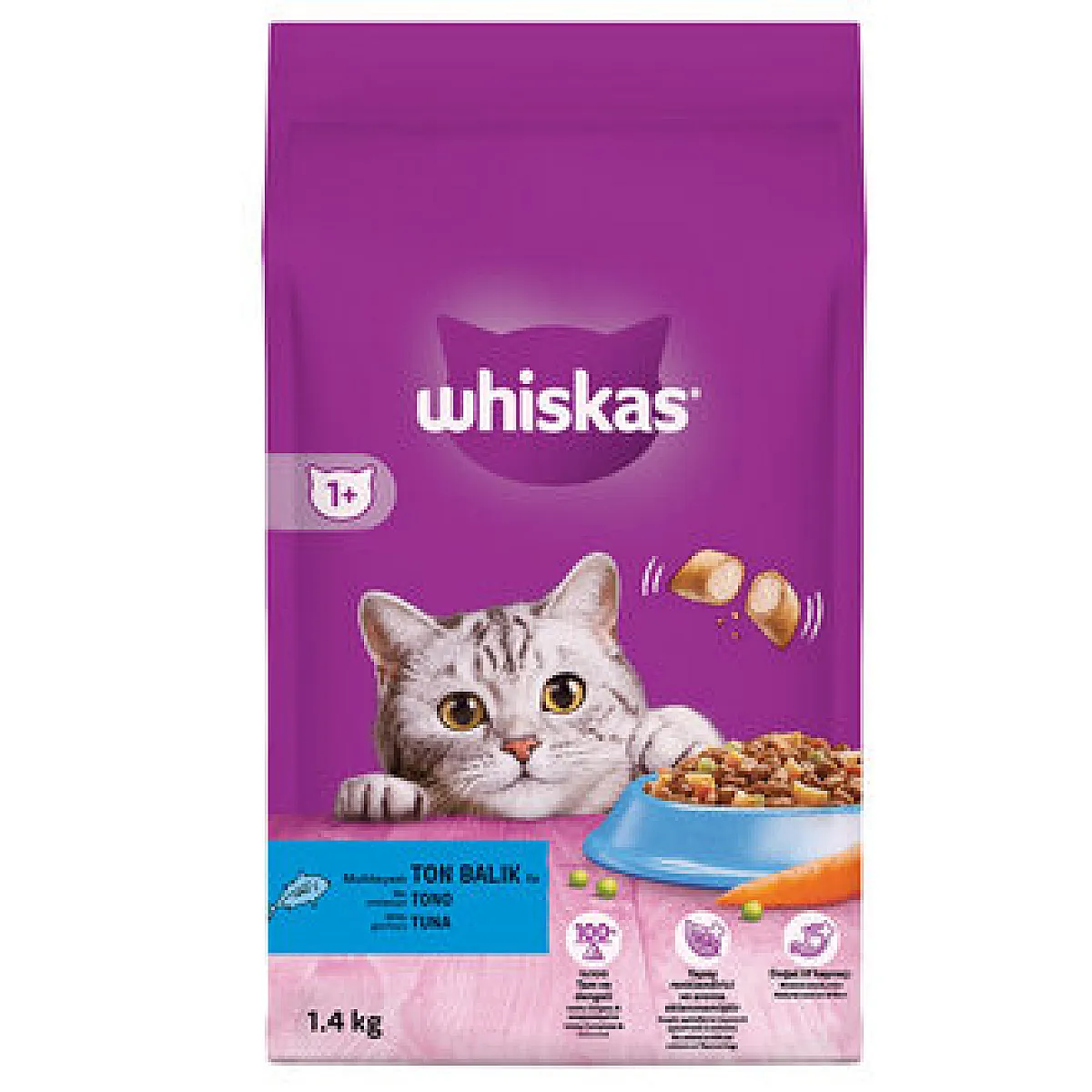 Whiskas Ton Balıklı Kuru Kedi Maması 1.4 kg