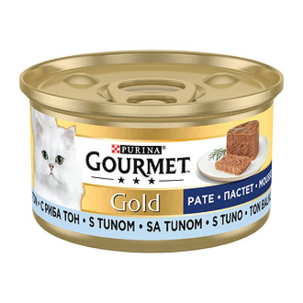 Gourmet Gold Kıyılmış Ton Balıklı Yaş Kedi Maması Konserve 85 g