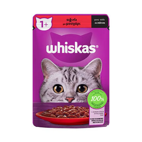 Whiskas Sığır Etli Yaş Kedi Maması 85 gr