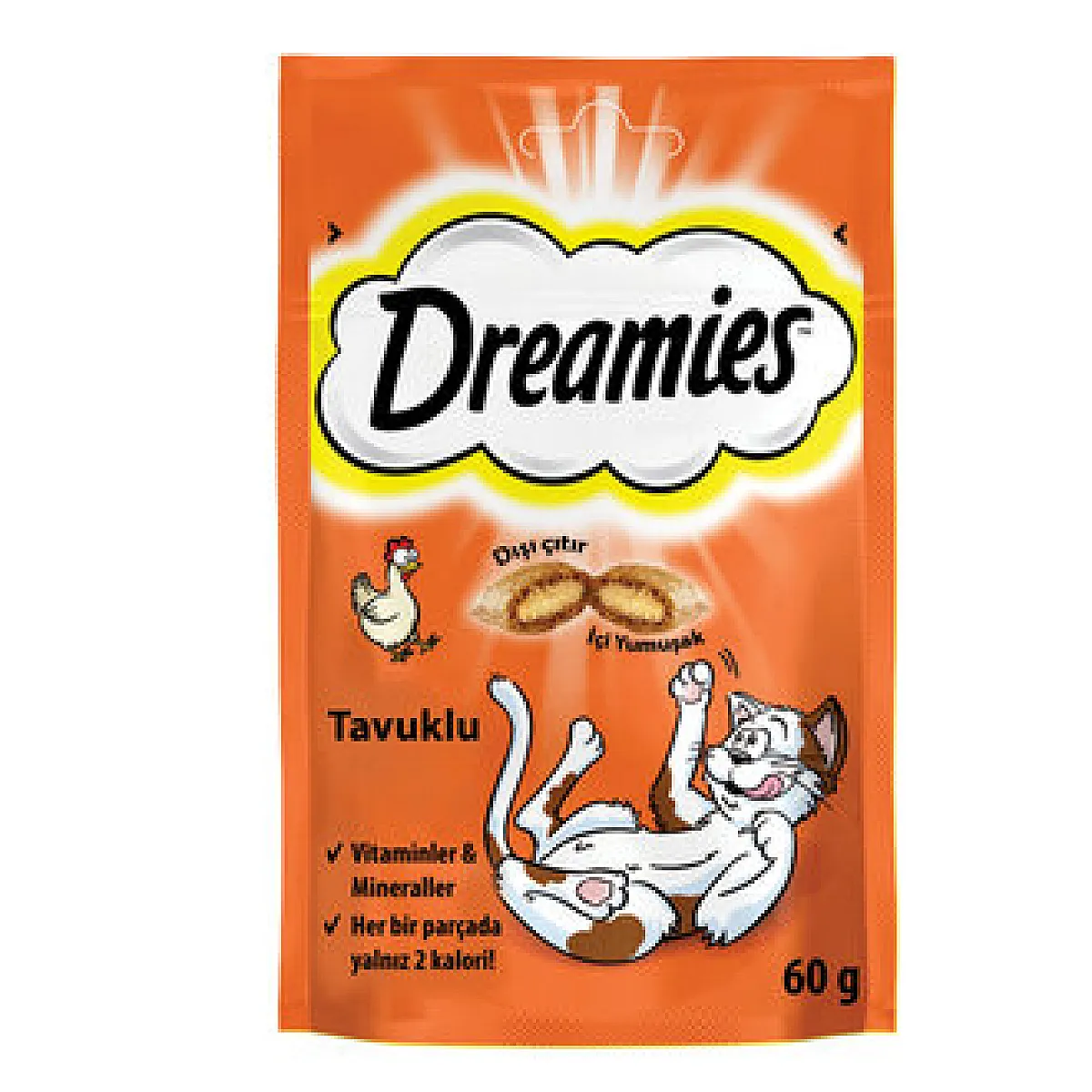 Dreamies Tavuklu Kedi Ödül Maması 60 g