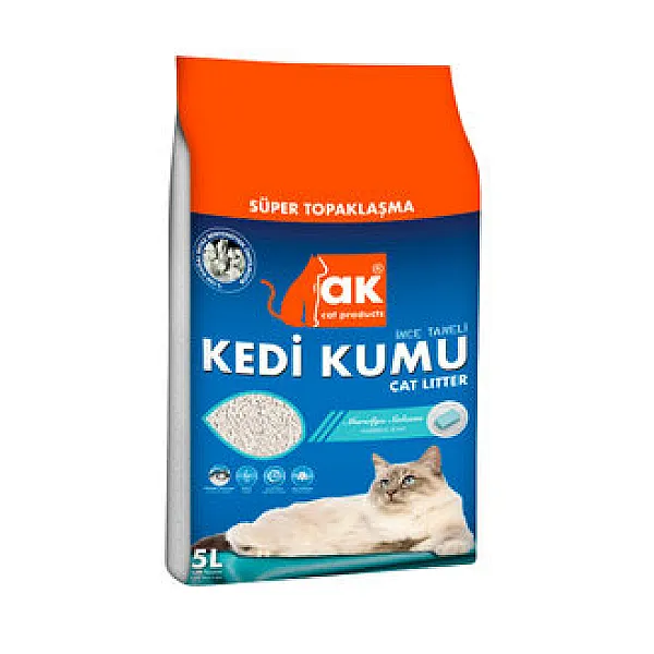 Akkum Kokulu Kedi Kumu, İnce Taneli, 5 L