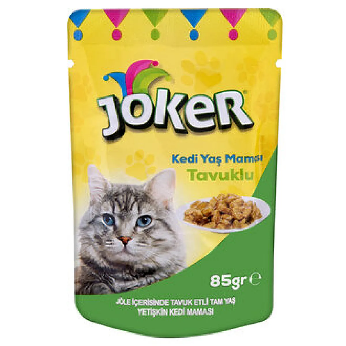 Joker Yetişkin Kedi Maması Tavuk Etli 85g