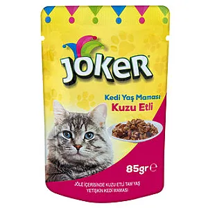 Joker Kuzu Etli Tam Yetişkin Kedi Maması 85 g