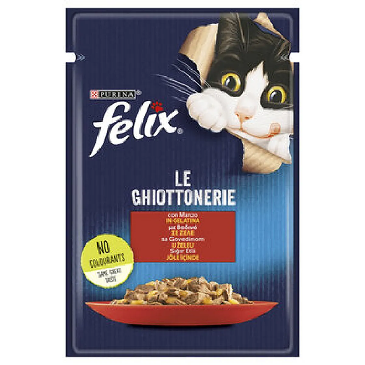 Felix Biftekli Yaş Kedi Maması 85g