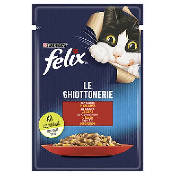 Felix Biftekli Yaş Kedi Maması 85g