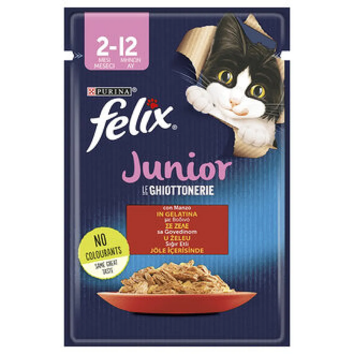 Felix Junior Sığır Etli Yaş Yavru Kedi Maması 85 g