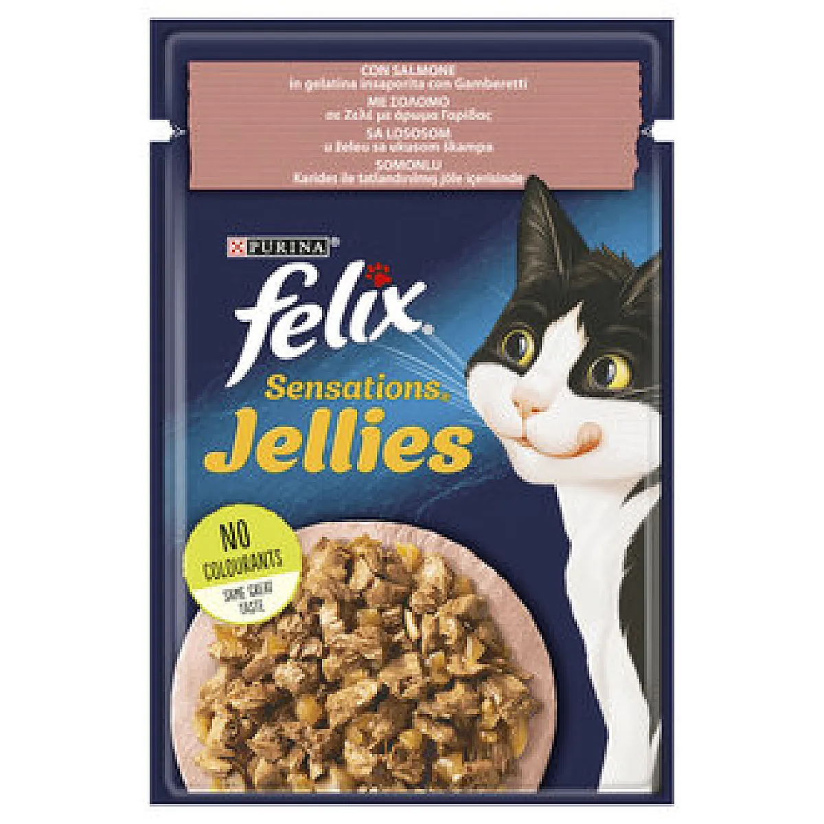 Felix Sensations Somon ve Karidesli Yaş Kedi Maması Pouch 85 g