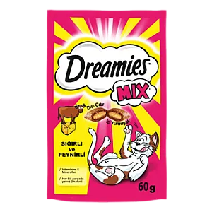 Dreamies Sığırlı ve Peynirli Kedi Ödül Maması 60 g