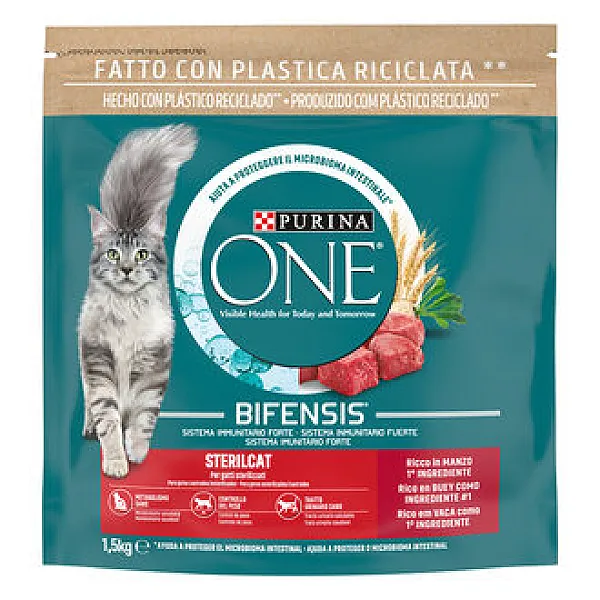 Purina ONE Steril Sığır Etli Kedi Maması 1.5 kg