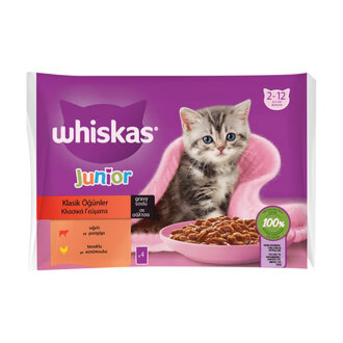 Whiskas Yavru Kedi Maması 4 x 85 g