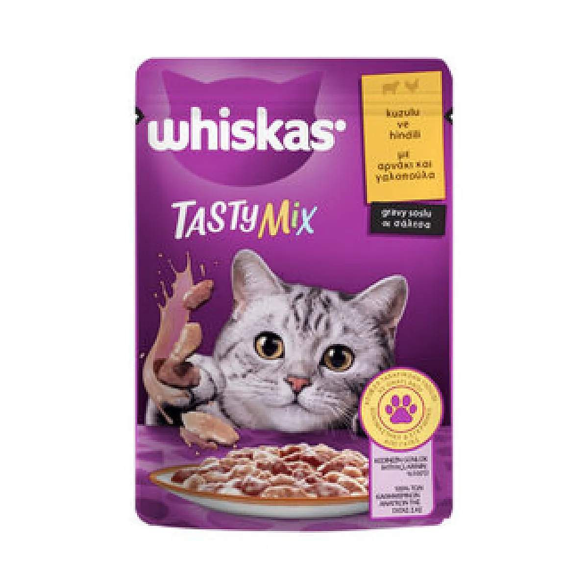 Whiskas Yetişkin Kuzulu ve Hindi Poşet Kedi Maması 85 gr