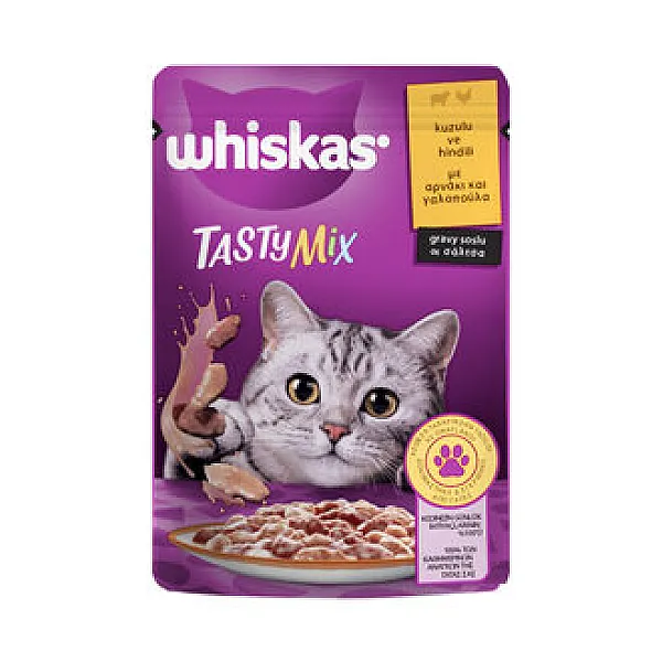 Whiskas Yetişkin Kuzulu ve Hindi Poşet Kedi Maması 85 gr