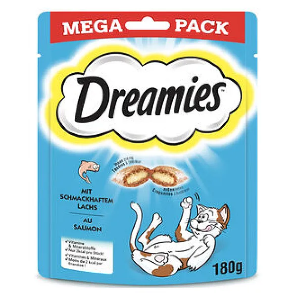 Dreamies Mega Somonlu Kedi Ödül Maması 180 g