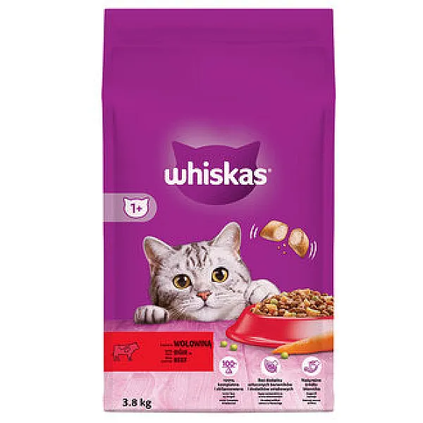 Whiskas Kedi Maması Biftekli ve Sebzeli 3.8 kg