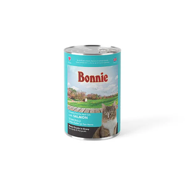 Bonnie Yetişkin Kediler için Somonlu Kedi Maması 400 g