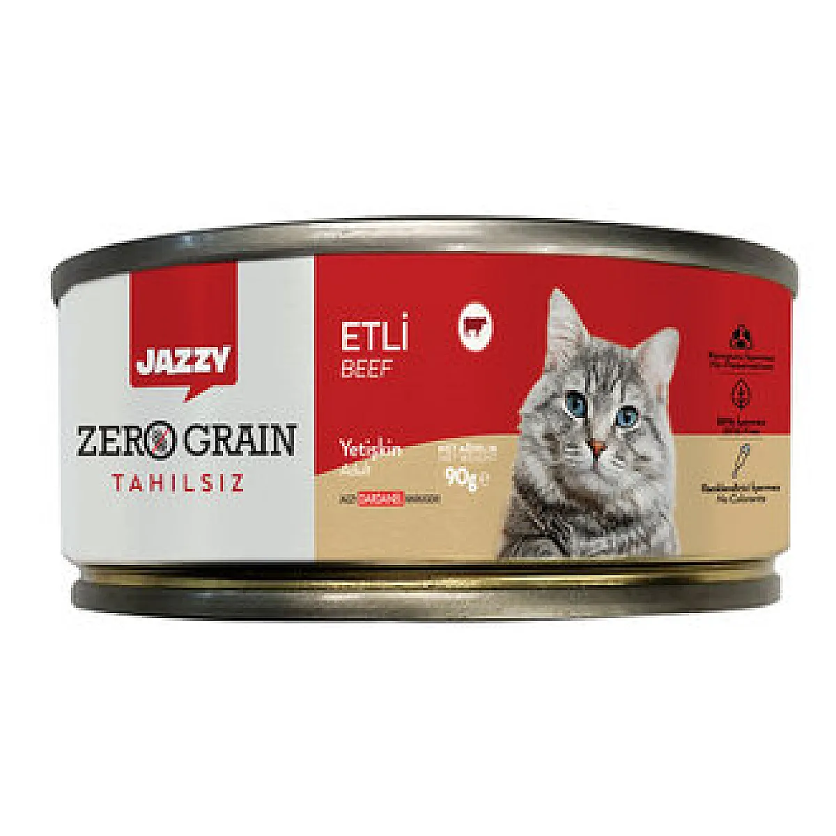 Jazzy Etli Kedi Maması 90 gr