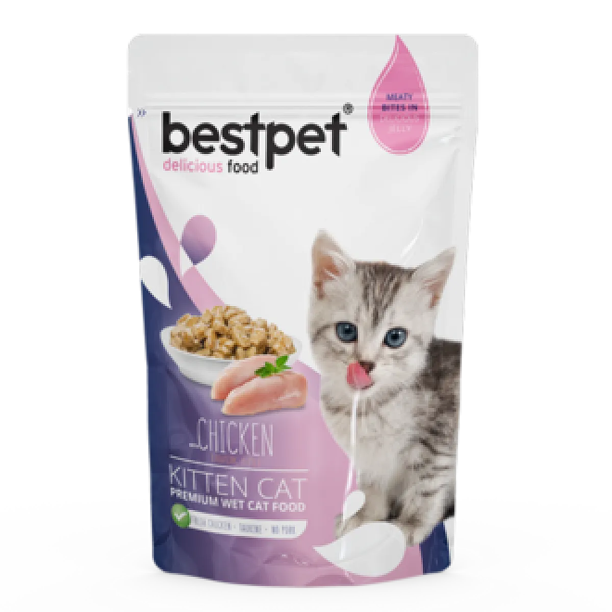 Bestpet Premium Tavuklu Kedi Maması 85g