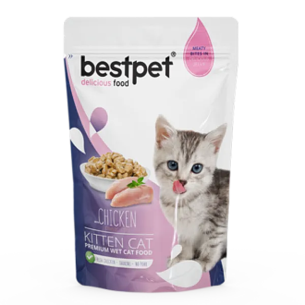 Bestpet Premium Tavuklu Kedi Maması 85g