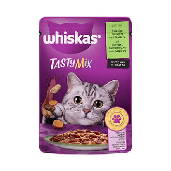 Whiskas Yetişkin Kediler için Kuzu ve Havuçlu Yaş Kedi Maması 85 g